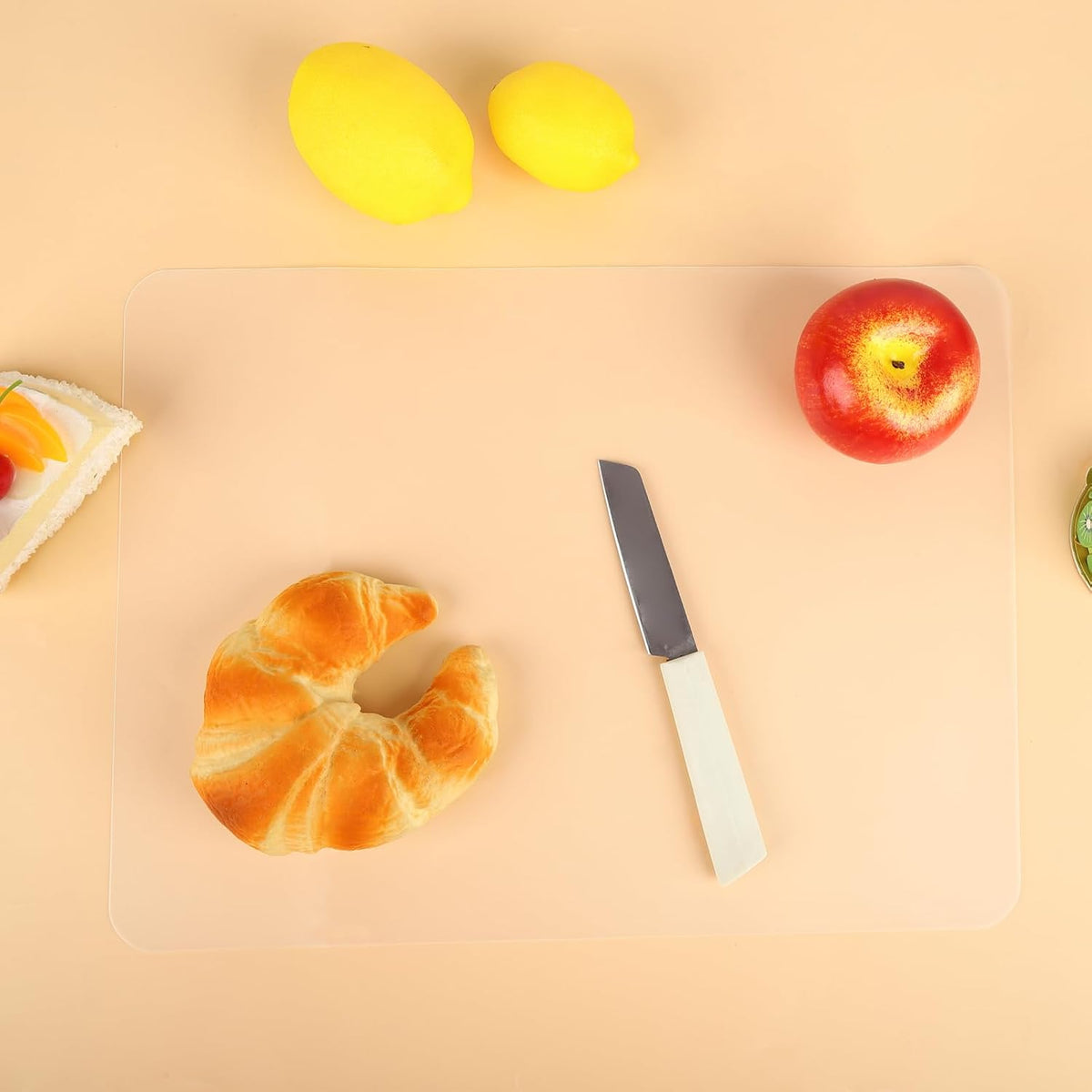 50 Pcs Flexible Plastic Cutting Mats, 15 x 11.8 Inch Clear Boards