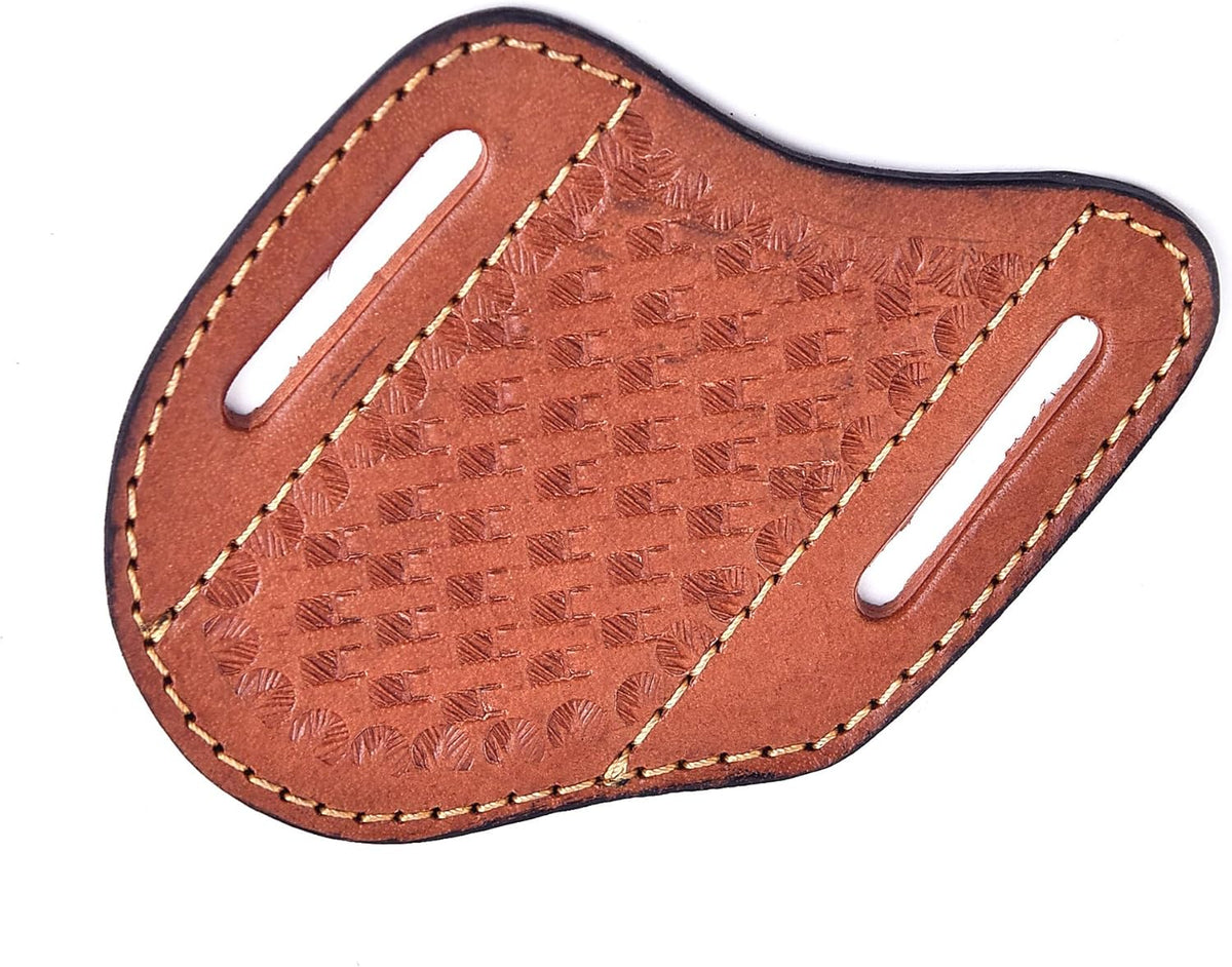 Handmade Leather Knife Sheath for Belt– EDC Belt Holster for Folding Knife | Compact EDC Belt Holster, Trapper Knife Sheath, For Pocket Knife Trapper Knife Sheath, Sheath for Pocket Knife