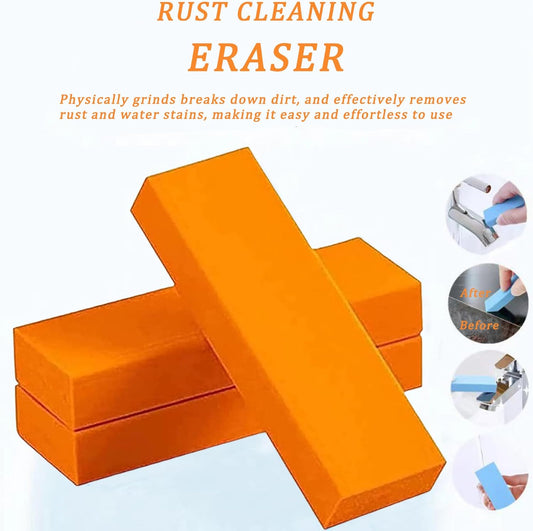 Stainless Steel Scratch Remover Rubber Rust Eraser, 3.2x1x0.5 Inch Stainless Steel Rust Remover, 5PCS Reusable Knife Rust Remover for Kitchen, Bathroom Knife Rust Remover.