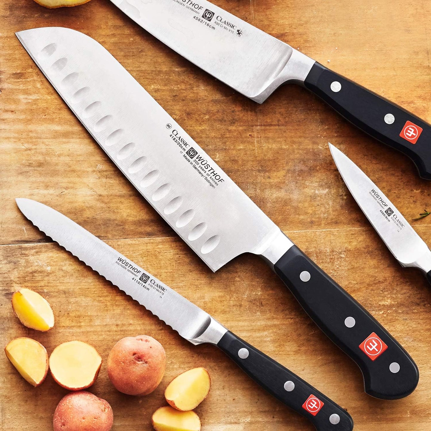 Wusthof Wusthof WU4182 4182 Santoku knife, 5", Black