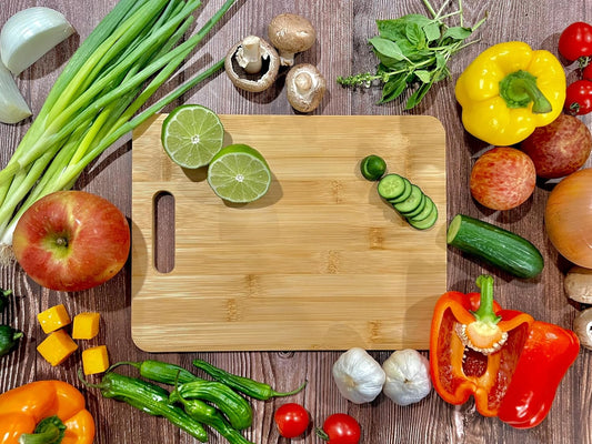 Set of 12, Bulk Wholesale Bamboo Cutting Boards – Thin 12X9" Blank Wood Serving Trays for Snacks, Cheese, Appetizers, Grazing Platter, Engraving Gifts, Epoxy Resin Crafts, or Rustic Wall Deco