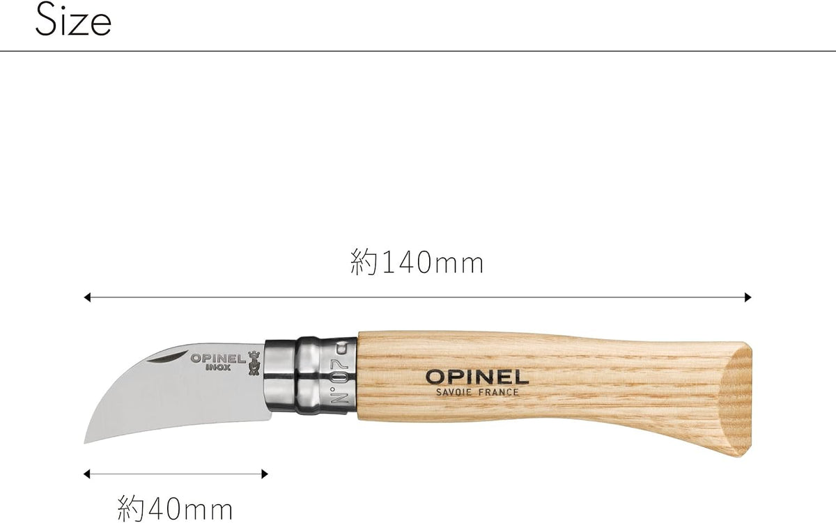 No. 07 Scoring Folding Knife, Stainless Steel, Chestnut Wood Handle