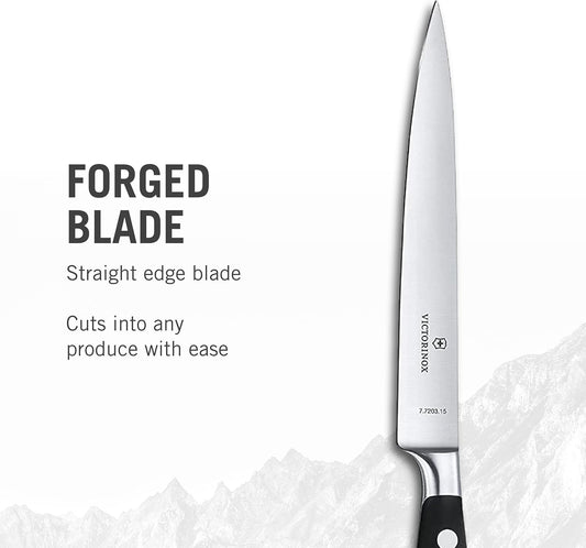 Grand Maître 6" Chef's Knife - Stainless Steel Kitchen Slicer | high-carbon blade with ergonomic non-slip handle. Professional Swiss quality for meat and vegetable prep