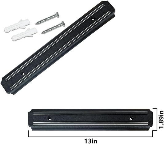2 Pack Powerful Magnetic Knife Holder, Kitchen Knife Magnetic Strip Strips, Rust Free Multipurpose Magnetic Knife Rack Use for Kitchen Garage Workshop