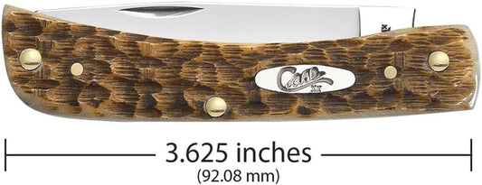Case WR XX Pocket Knife Rough Black Synthetic Sod Buster Jr Item #18229 - (6137 SS) - Length Closed: 3 5/8 Inches