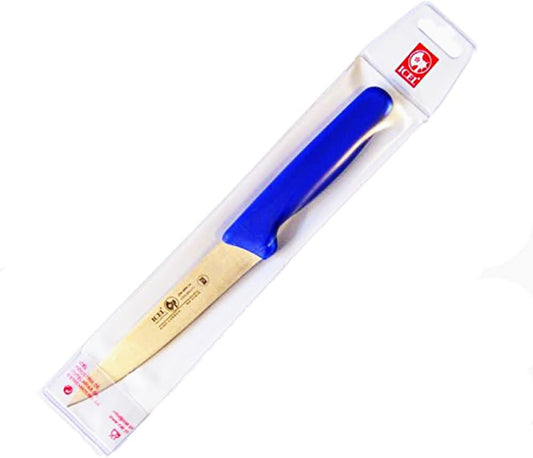 Icel Cutlery 5 1/2-inch Stiff Boning Knife, Extra Wide Straight Blade, Red Handle