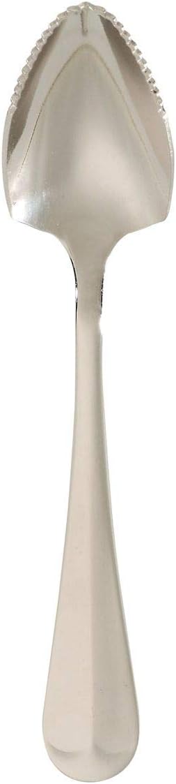 HIC Harold Import Co. 5 Pc Kitchen Grapefruit Spoons and Squirtfree Grapefruit Knife Set includes 4 Spoons with Pointed Tip and Serrated Edge and 1 Twin-Blade Serrated Sectioning Knife