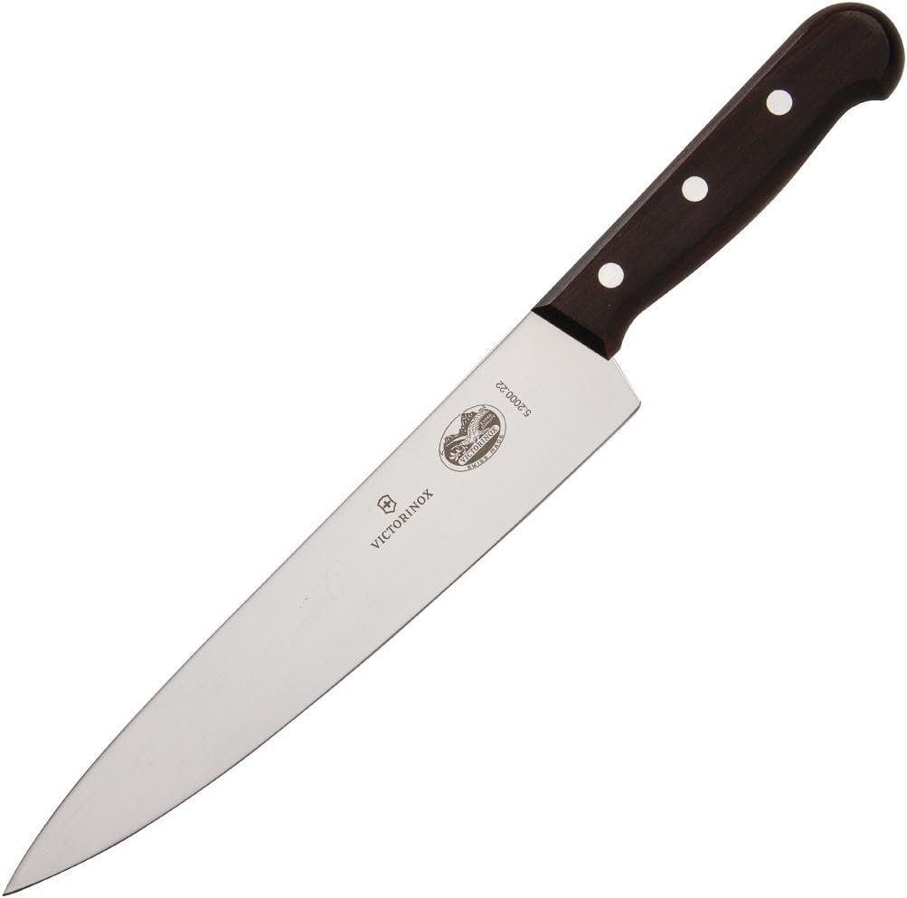 VICTORINOX 5.2000.22 Gyuto Knife, Brown, 8.7 x 1.6 x 1.2 inches (22 x 4 x 3 cm)