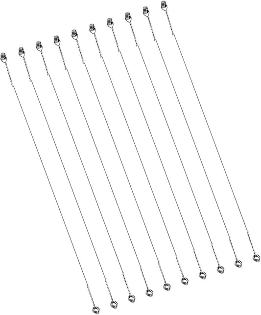 10Pcs Cheese Slicing Wire Stainless Steel Easy to Clean Practical Replacement Cheese Cutter Wire for Slicing Block Cheese, 6 inch