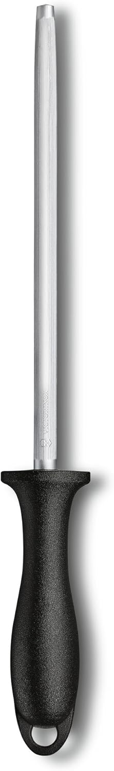 Victorinox Swiss Classic Knife Honing Steel with Black Plastic Handle