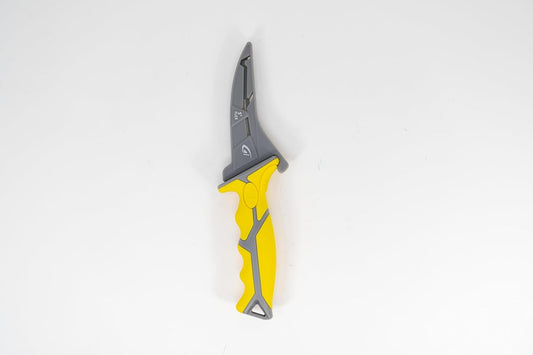 danco 9" Flex Fillet Knife Yellow Karl Fishing Knives, Bait Knife, Premium Swedish Stainless Steel Blade, Non-Stick Teflon Coating for Smooth, Precise Cuts, Freshwater/Saltwater