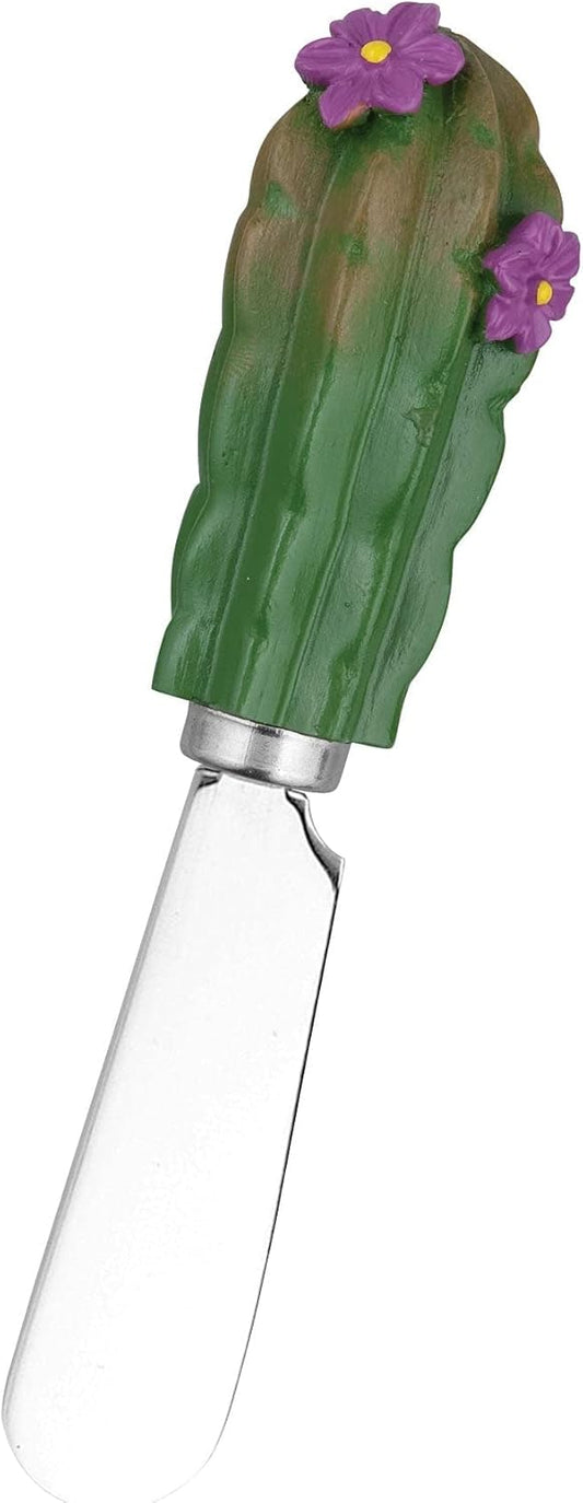 Supreme Housewares Western Cowboy Boot Cheese Spreaders, Hand-Painted Resin Handles with Stainless Steel Blades for Spreading Cream Cheese, Butter, and Jam, Assorted Designs, Set of 4