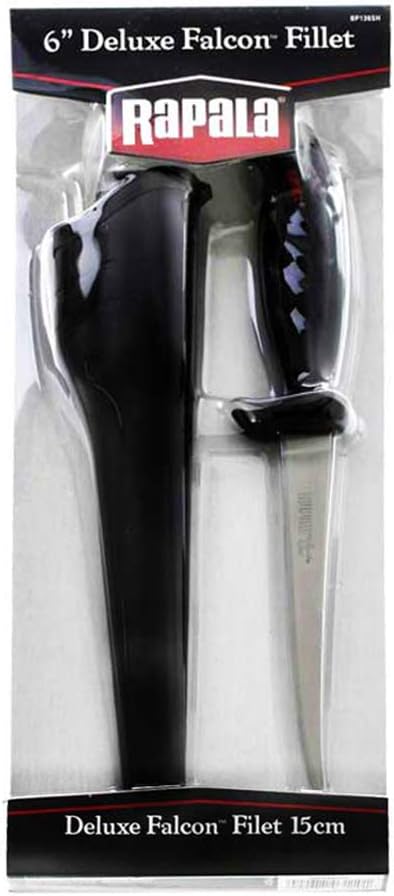 Rapala Deluxe Falcon Fillt 6 w/shrpnr, Black