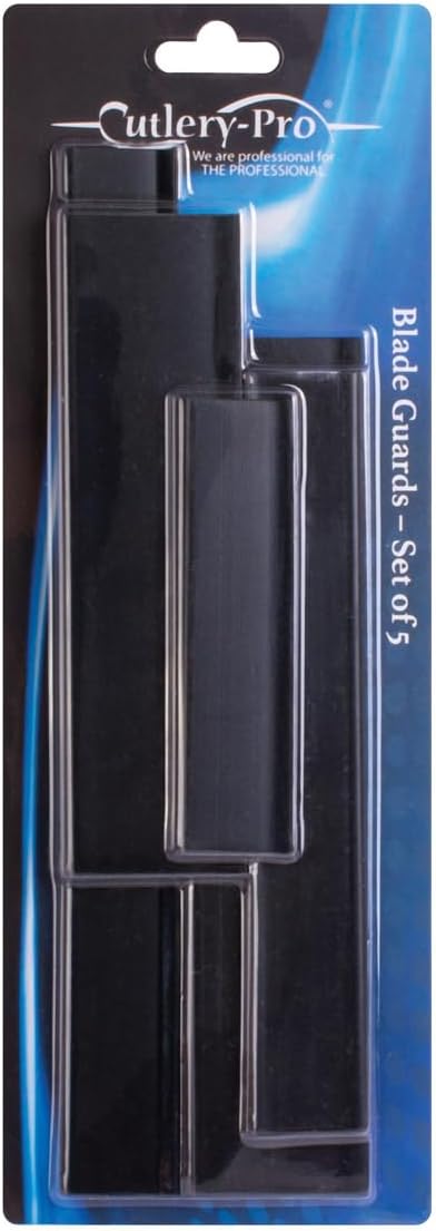 Cutlery-Pro Knife Blade Guards Assorted Transparent Jewel Colors, Set of 5, Multicolor
