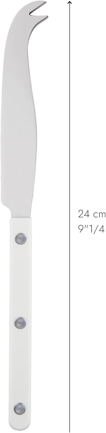 SABRE PARIS - Cheese Knife 9.4 inches - Bistrot Collection - All Cheeses - Stainless Steel & Nylon - Dishwasher Safe - Navy Blue - Brilliant Finish