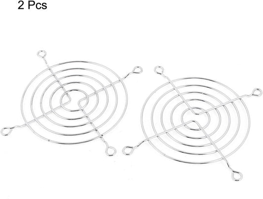 uxcell 2 Pcs Metal Wire Finger Guard Protect Grill for 90mm PC Cooling Fan