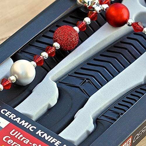 Miracle Blade IV World Class Professional Series Black 7-piece Ceramic Kitchen Knife Set - Sharpest Knives - Maintain Precision Cut: Never Dulls & Won't Rust or Stain