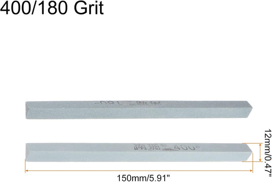 HARFINGTON 4pcs Knife Sharpening Stone Set 400/600 Grit Triangle Knife Sharpening Stone Sharpener Whetstone for Knives Scissors Kitchen Sharpen Tools