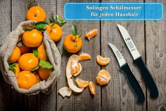 – Solingen Paring Knife Set Germany Peeling Knife birds beak knife for Fruits and Vegetable Straight & Curved Stainless Steel Sharp Blade