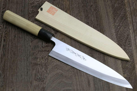 Yoshihiro Kasumi White Steel Mioroshi Filet Sushi Sashimi Japanese Chef Knife (9.5'' (240mm))