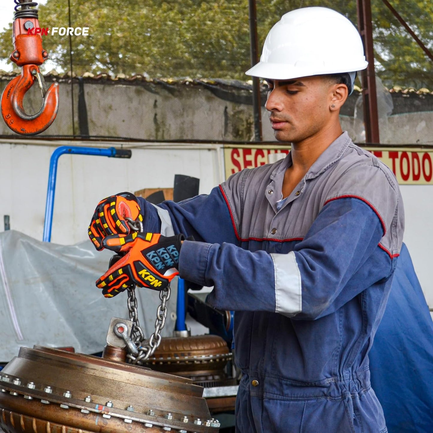 KEV Work Gloves for Men & Women, Cut & Impact Resistant ARAMID Palm, Flexible Mechanic Gloves with big abrasion Protection
