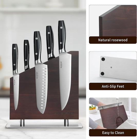 Magnetic Knife Block Without Knives,Magnetic Universal Stands with Strong Enhanced Magnets Strip Kitchen Storage Cutlery Large Organizer ,Knife Holder for Kitchen Organizer