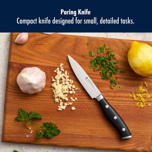 x EMERIL Lagasse The Nola Collection Razor-Sharp German 4-inch Paring Knife, Made in Company-Owned German Factory with Special Formula Steel perfected for almost 300 Years, Dishwasher Safe