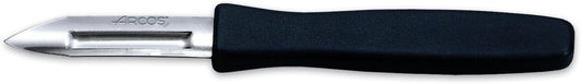 Set 3 pieces Paring Knife 3 Inch. 3 Paring Knives of Stainless Steel and Ergonomic Polypropylene Handle for Cutting Fruits, Vegetables and Tubers.. Series Nova. Color Black