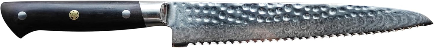 kanngou Japanese Chef Knife Kitchen Knife with 67 Layers Damascus Steel AUS-10 Core, Professional Damascus Knife with Full-Tang Ebony Wood Handle and Premium Gift Box (8.27 Inch Kiritsuke Knife)