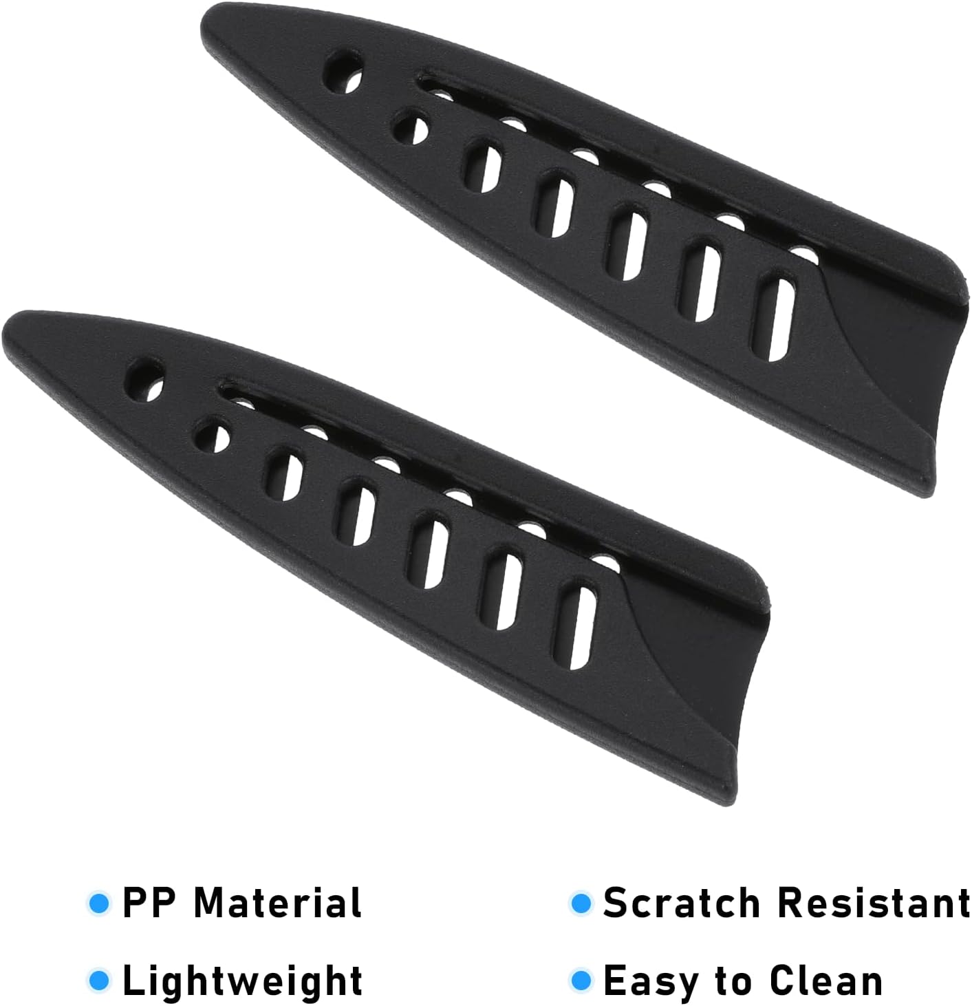2 Pcs Kitchen Knife Sheath, Plastic Safety Knife Covers for 4'' Paring Knife, Chef Knife Sheath Blade Protector, Universal Knife Guard, Black