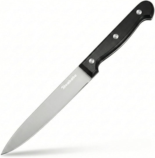 5 Inch Paring Knife with Sheath, Ultra Sharp Stainless Steel Utility Knife with Triple Rivet Ergonomic Handle, 4oz Lightweight Small Kitchen Knife for Fruits And Vegetables Peeling & Slicing
