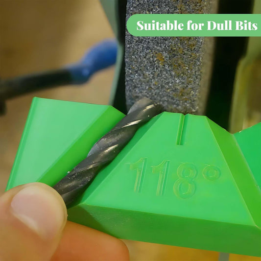 3 Sets Drill Bit Sharpener Guide Jig, 3D Printed Tool for Bench Grinder, Suitable for All Drill Bits, 90°, 118°, and 135° Angles
