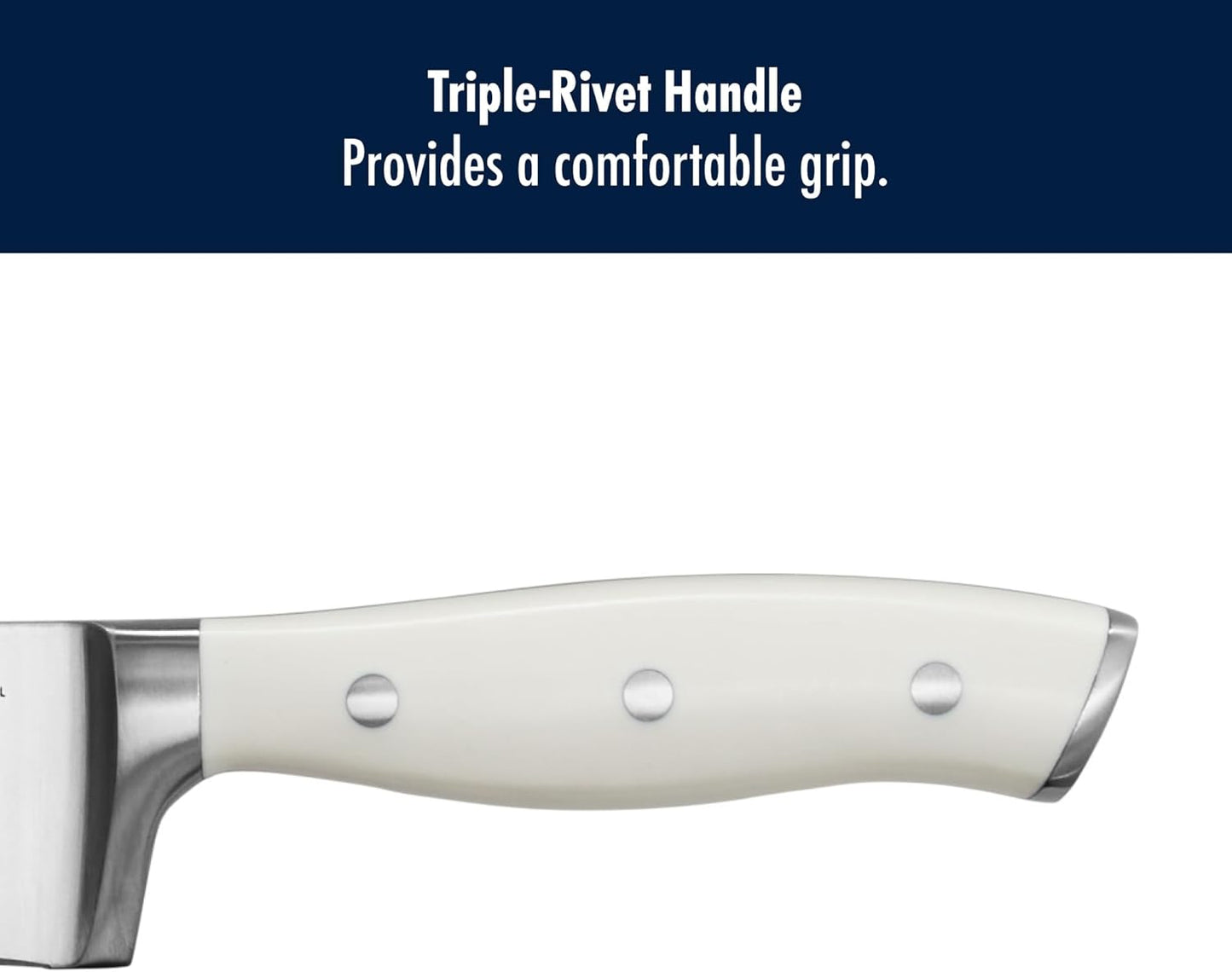 HENCKELS Forged Accent Razor-Sharp 2-pc Santoku Knife Set, White Handle, German Engineered Informed by 100+ Years of Mastery