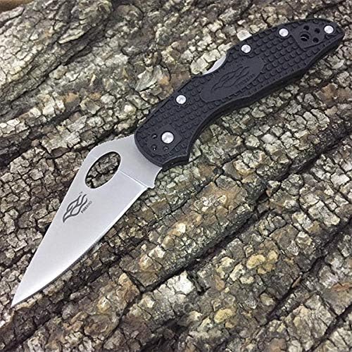 Firebird GANZO F759MS-BL Folding Pocket Knife 440C Stainless Steel Serrated Blade Anti-Slip Handle with Clip Fishing Camping EDC Utility Pocket Knife (Blue)