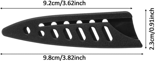 3 Pcs Knife Guards for Kitchen Knife Protector Sleeves Black Knives Sheaths for Kitchen Bread Sheath Knives Blade Protector Universal Plastic Guards Set Protective for 3.86'' Bread Chef Utility