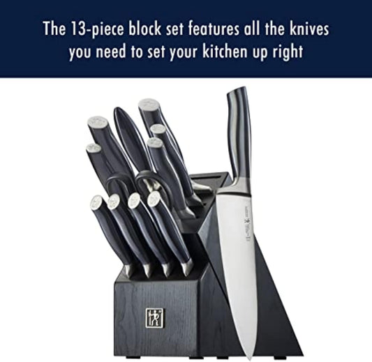Silvercap 14 Piece Knife Block Set, Black