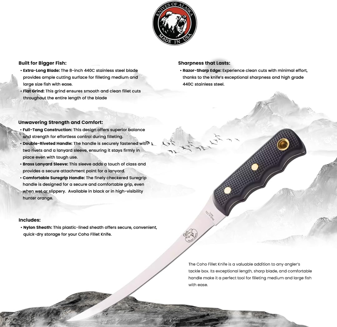 Knives of Alaska SureGrip COHO Knife