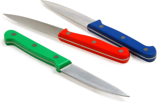 Norpro Colored Paring Knife Set, 3-Piece, Multicolor