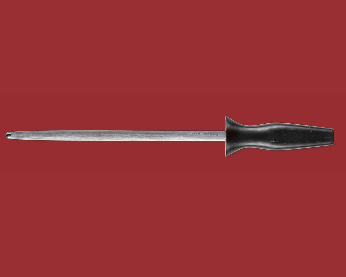 WOLF GOURMET 10" Honing Steel, Ergonomic for Comfort and Control, Forged High-Carbon Stainless Steel, 12.5 Degree Angle, Durable (WGCU190S)