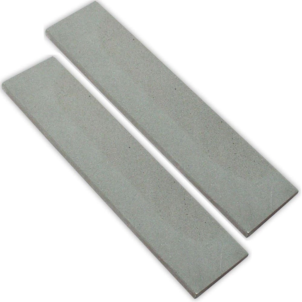(2 Pack) Dual-Surface Slim Sharpening Stone | 8" x 2" x 1/8" (20.3 cm x 5.1 cm x 0.3 cm) | Versatile Tool Refiner