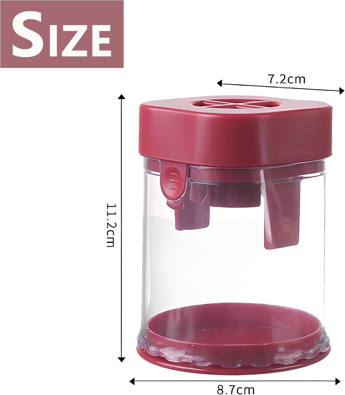 New Grape Cutter for Toddlers, Cutter Quarter Slicer Tool Into 4 Pieces for Slicing Grapes, Strawberries, Cherry, Tomatoes (Pink)
