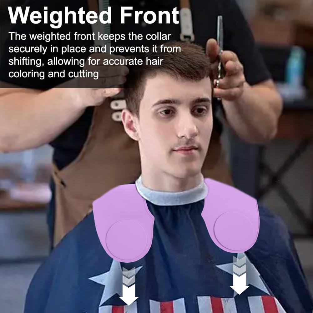 Silicone Hair Cutting Guide Collar - Waterproof Cutting Mat for Hair Stylist - Hair Cutting Cape