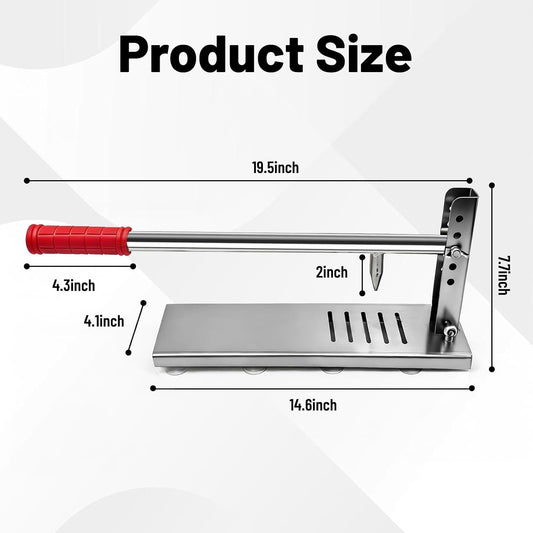 Oyster Shucker Tool, Stainless Steel Shell Opener Machine wtih 5 Adjustable Heights & 8 Suction Cups for Oysters, Clams, Scallops | Includes 2 Shucking Knives & 1 Pair of Gloves