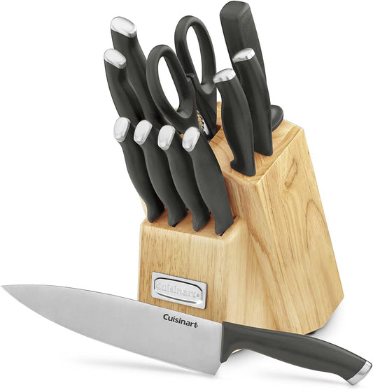 Cuisinart C77SSN-12P Color Pro Collection 12 Piece Knife Block Set, Navy
