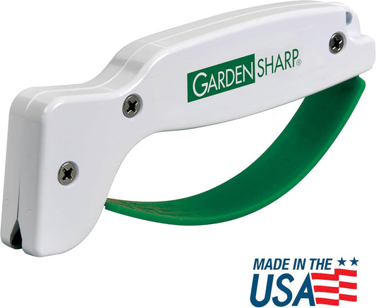 AccuSharp Garden Tool Sharpener, Diamond-Honed Tungsten Carbide Blades, Restores, Repairs, Sharpens & Hones Lawnmower Blades, Secateurs, Limb Loppers, Hoes, Shovels, and Scythes