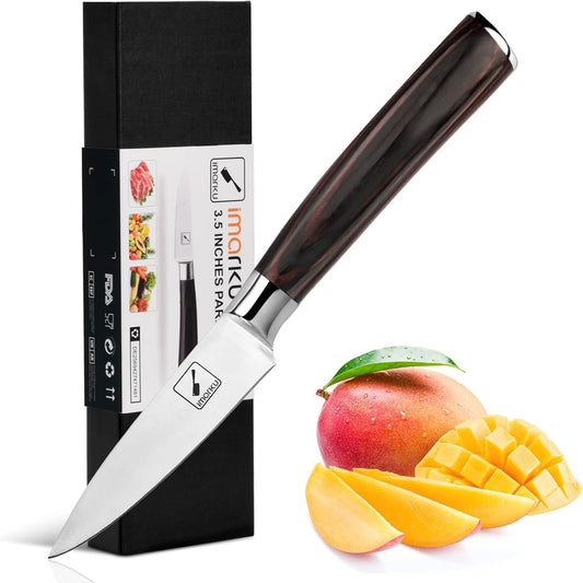 imarku 3.5 Inch Paring Knife and 7-inch Deba Knife, Ultimate Japanese Kitchen Knife