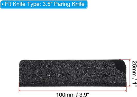 PATIKIL ABS Knife Cover Sleeves for 5" Santoku Knife, Knives Edge Guard Blade Protector Universal Knife Sheath for Home Kitchen, Black