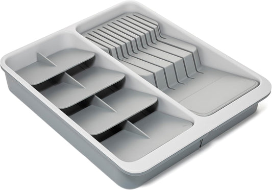 Joseph Joseph DrawerStore 2-Tier Knife Kitchen Drawer Organizer, Holds up to 11 Knives, Disassembles for Easy Cleaning, Recycled Plastic