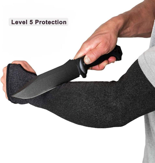 Protective Kevlar Gloves with Sleeves - Level 5 Protection, Heat & Cut Resistant for Welding, Kitchen, Gardening