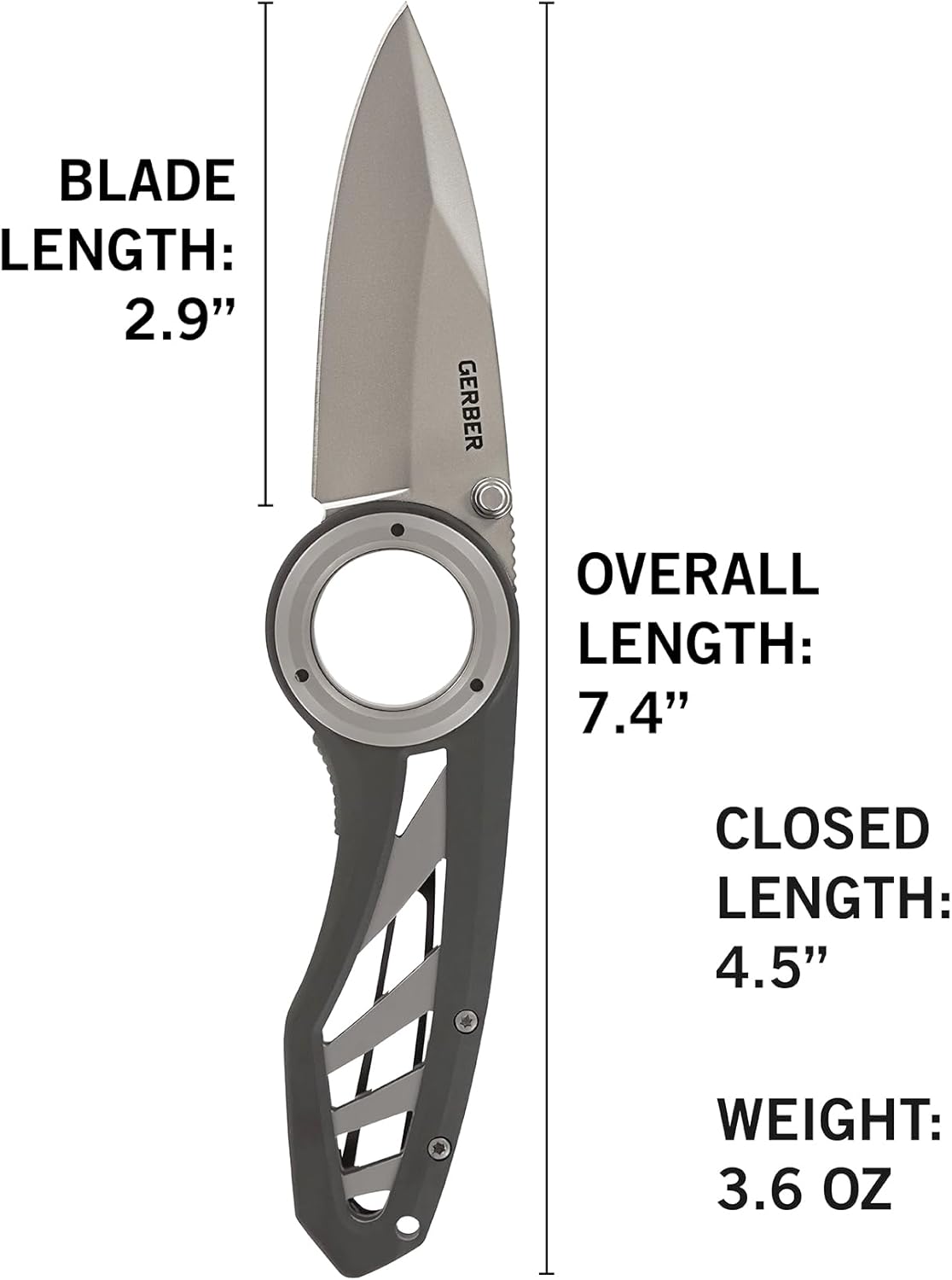 Gerber Gear Remix Folding Pocket Knife, 3" Fine Edge Blade Pocket Knife for Survival and Camping, Gray